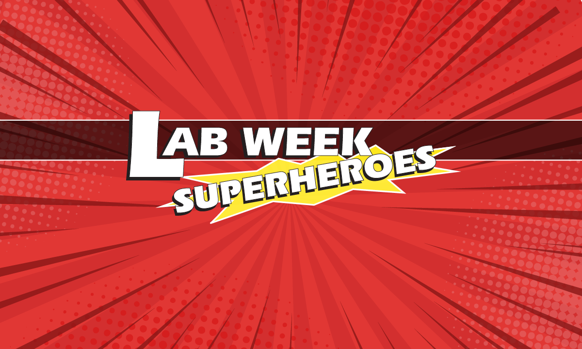 Lab Week Superheroes logo