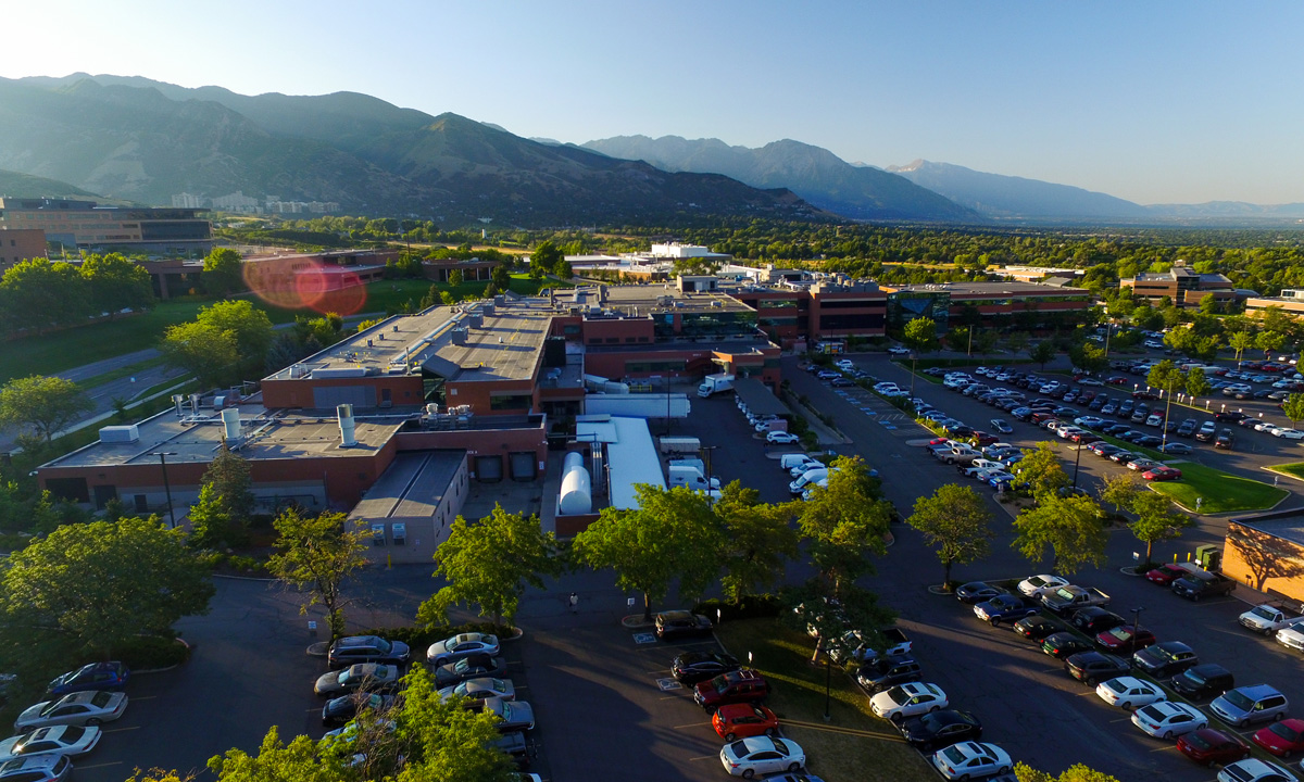 ARUP Main Building backed by mountains