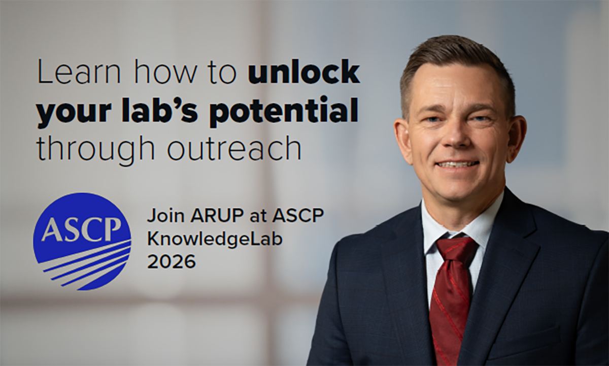 Sandy Richins, MBA, C(ASCP), vice president of ARUP Healthcare Advisory Services