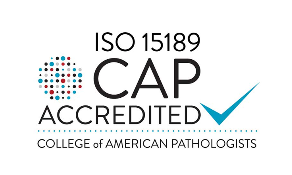 ISO 15189 CAP logo