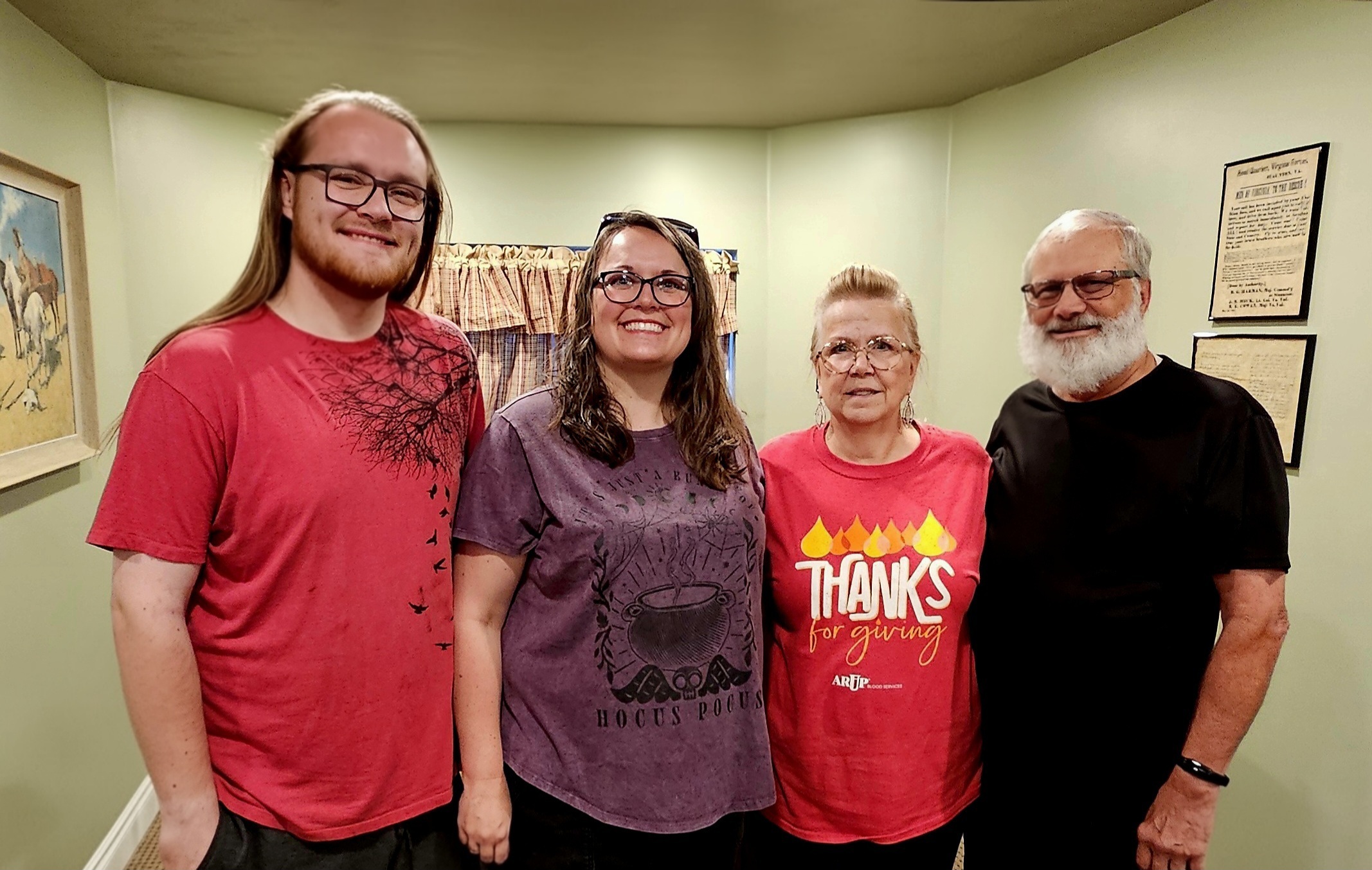 Teagan Burrell, Malinda Burrell, Cindy Gardner, and David Gardner