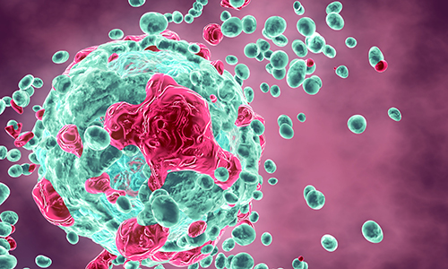 photo illustration of cancer cells