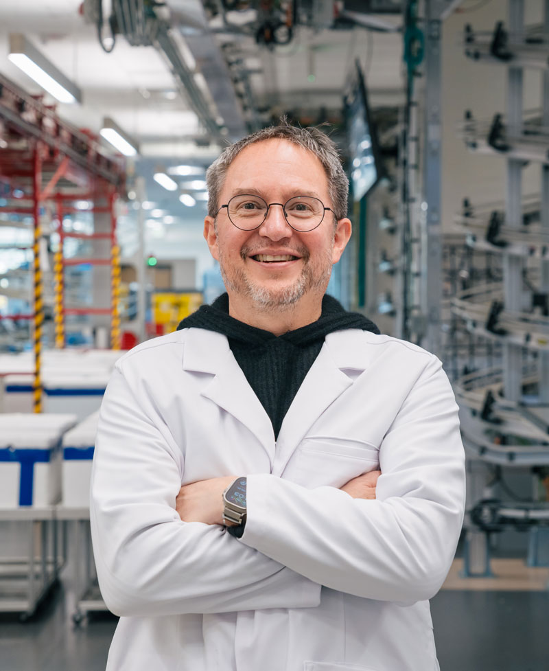 Adam Barker in a Lab